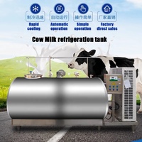 Gebruikte Zuivelproductielijn Koemelk Opslagtank Met Pomp Verse Melk Koelkoeltank Voor Fruitmotor Kerncomponent