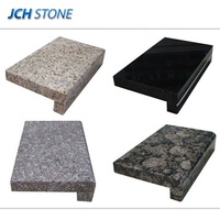 Plan de travail en granit rouge érable G562 de Chine avec bord arrondi pour salle de bain, îlot de cuisine et comptoirs de travail