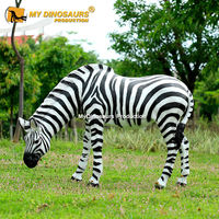 Modèle de zèbre animatronique en fibre de verre MYDINO Zoon Decoration à vendre