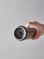 Bouteille d'eau Longstar personnalisable 260 ml sans BPA, anti-fuite, écologique, minimaliste, avec infuseur à thé, pour les sports de plein air et les voyages