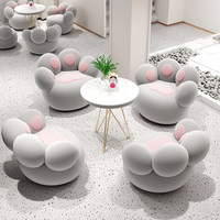 Canapé paresseux en forme de patte de chat, chaise individuelle mignonne de dessin animé, fauteuil de sol en peluche douce pour la maison, la chambre, le salon, couleur personnalisable