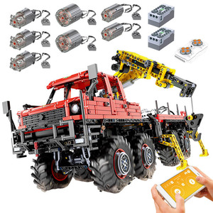 Moulding King-Juego de bloques de construcción de camión teledirigido, juguete de camión articulado 8x8, todoterreno, <span class=keywords><strong>Control</strong></span> remoto, MOC-15805, 13146 - Product Image 1