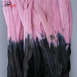 नई फैशन रंगीन कृत्रिम तीतर पूंछ पंख के लिए 35-40cm असली मुर्गा पूंछ पंख सजावट शिल्प कार्निवाल वेशभूषा