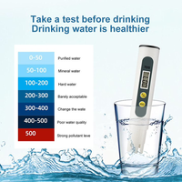 Testeur numérique de pureté de l'eau TDS avec écran LCD, design stylo, 0-9999 PPM, pour hydroponie et aquariums