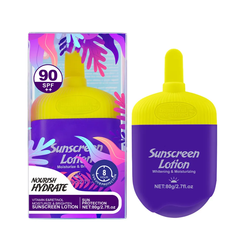 Sunblock Tabir Surya SPF 90, Pelembab Pemutih Pelindung Sinar Matahari UVA UVB