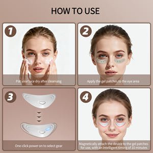 2025 máquina de belleza para la piel bolsa eléctrica Cuidado del Hogar nuevo masaje debajo de los ojos Oem cara Anti eliminación masajeador Facial - Product Image 4