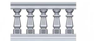 Balaustre Decorativo de Jardín de Fibra de Vidrio y <span class=keywords><strong>Piedra</strong></span> Fundida GRC, Pilar Exterior Duradero, Ecológico y Resistente a la Humedad con Superficie Recubierta con Película - Product Image 4