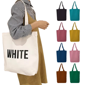 Bolsa <span class=keywords><strong>de</strong></span> Compras <span class=keywords><strong>de</strong></span> Lona Resistente Reciclada al por Mayor, Personalizada con Impresión Offset, Asa <span class=keywords><strong>de</strong></span> Cuerda, Mediana, Lisa, <span class=keywords><strong>de</strong></span> Algodón - Product Image 1