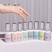 Gel UV Youth Rose 13 Options 20ML, brillant et brillant, longue durée, sans essuyage, gel de finition diamant, adhésif pour pointes, gel de finition dur, MSDS