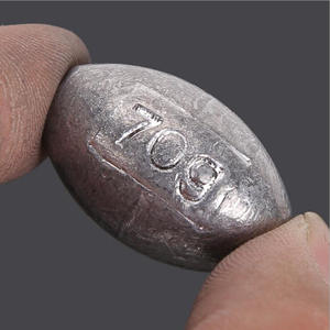 Olive Shape <b>Fishing</b> Lead Sinker Hollow Core Plastic <b>Weight</b> 10g 20g 50g For Ocean Rock <b>Fishing</b> Durable Function - Product Image 2