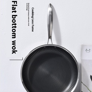 316 Edelstahl Antihaft-Flach pfanne Modernes Waben-Wok-Brat grill Gasherd Induktion sherd Kompatibles Kochen - Product Image 1