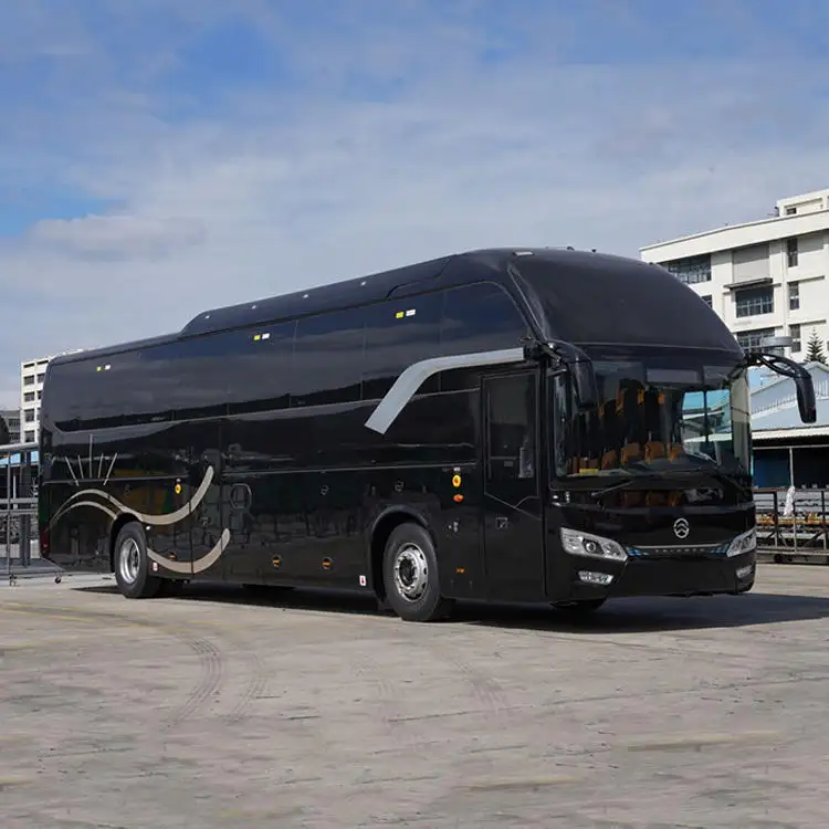 Ônibus luxuosos usados do diesel do ônibus 12m do treinador