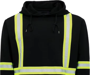 Felpe con Cappuccio Ignifughe in Cotone 7.5OZ FRC con Nastro Riflettente Alta Visibilità Resistenti alle <span class=keywords><strong>Fiamme</strong></span> - Product Image 4