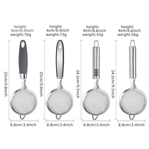 Stainless Steel Mesh Flour <b>Sieve</b> <b>Small</b> Strainer Fine Mesh For Baking And Cooking - Product Image 3
