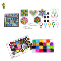 Bán Buôn Đồ Chơi Giáo Dục Trẻ Em Tự Làm Hạt Perler 24 Màu Đồ Chơi Thủ Công Trẻ Em Hạt Cầu Chì Hạt Hama 5Mm