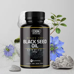 Customized Powerful Immune Joints Support Hair Skin Care Antioxidant Organic Black Seed Oil Gummies