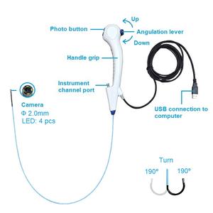 Endoskop Fleksibel 2.0mm Terbaru, Tahan Lama, Grosir, Kamera Bronkoskopi Fleksibel Medis, Endoskop Veteriner - Product Image 2