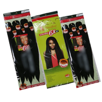 Extensions de cheveux synthétiques noires naturelles faciles à tresser, texture Yaki professionnelle douce, sans démangeaisons, mise en place à l'eau chaude pour les tresses