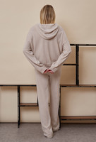 Pull en cachemire personnalisé de luxe pantalon tricoté ensemble double ensembles en cachemire costumes de salon pour femmes