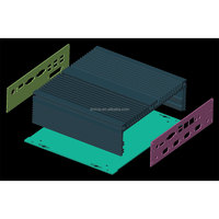 Boîtier PC industriel mini ITX sans ventilateur Domify Stock, châssis en aluminium, I/O personnalisé, OEM ODM DM20