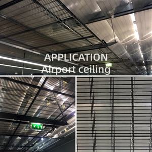 Panneaux de façade en maille métallique architecturale, maille <span class=keywords><strong>rigide</strong></span> <span class=keywords><strong>pour</strong></span> les applications de décoration murale et de plafond des bâtiments - Product Image 5