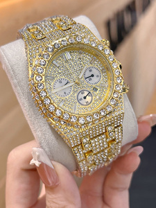 <span class=keywords><strong>Orologio</strong></span> da Polso Hip Hop Bling Diamantato da <span class=keywords><strong>Uomo</strong></span> 2026, Lusso <span class=keywords><strong>Argento</strong></span> Iced Out, al Quarzo, Impermeabile, alla Moda - Offerta Calda - Product Image 3