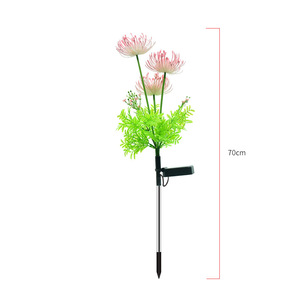 Luces Solares Decorativas para Jardín Hunter Broad Spider Lily, Lámpara de Paisaje para Césped con Flores Artificiales - Product Image 3