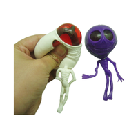 Juguetes Clásicos de Plástico Blando con Forma de Extraterrestre con Ojos Saltones Multicolores para Decoración de Fiestas