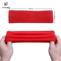IFOND Pita Kepala Olahraga Elastis Bahan Rajut Warna Solid dengan Logo Kustom untuk Pria Wanita Lari Yoga
