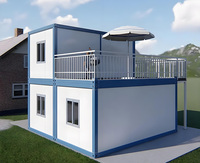 Maison conteneur extensible à excellent rapport qualité-prix, vente directe usine, installation facile, maison préfabriquée avec 2-3 chambres