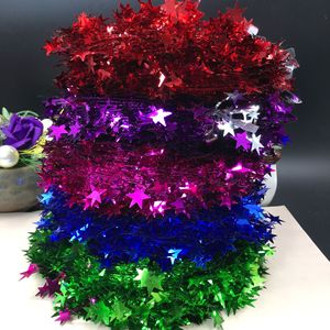 7.5m Wire Star Tinsel <b>Garland</b> Multi Color Metallic Star Wire Wreath for <b>Christmas</b> Tree Window DIY Holiday Hanging Decor - Product Image 2
