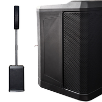 Altavoz de Columna Activo de 300W Clase D, Sistema de Refuerzo de Audio Profesional de Plástico, Amplificador para Exteriores