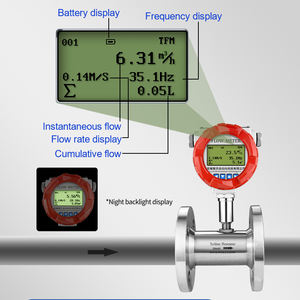 Turbine Debietmeter Water Vloeistofstroom Sensor Diesel Benzine <span class=keywords><strong>Alcohol</strong></span> Methanol Roestvrij Staal Elektronisch Digitaal Display - Product Image 3