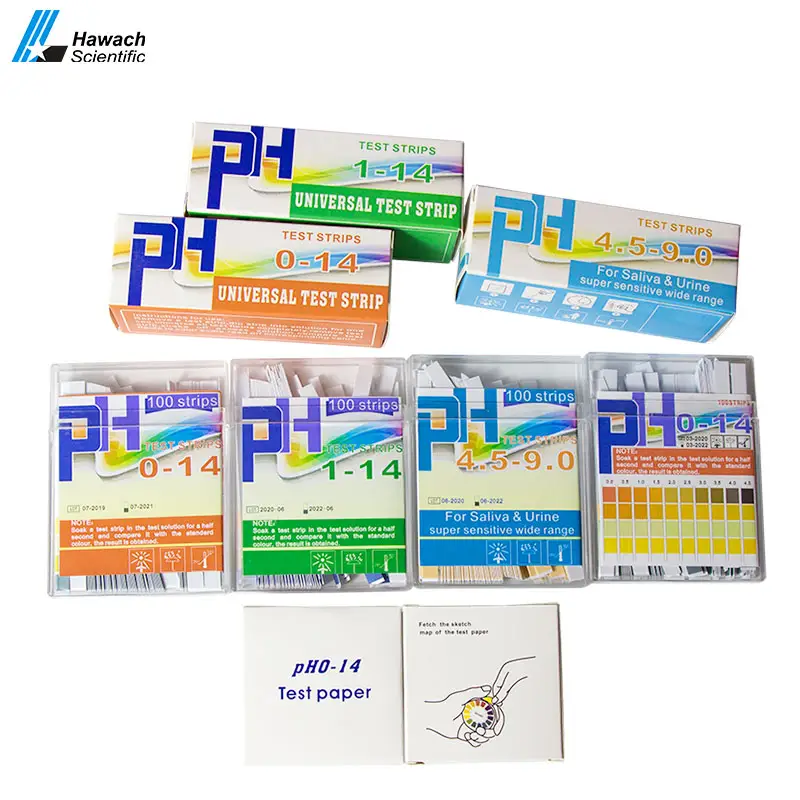 Air Liur Uji Universal Medis Kit Kit 0-14 Rumah untuk Air Liur dan Air Kencing