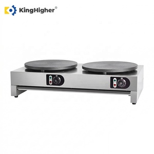 Nouvelle machine à crêpes double professionnelle, électrique, commerciale, en acier inoxydable, antiadhésive, pour hôtels - Product Image 2