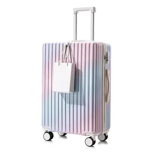 कस्टम रंग पहिया सूटकेस मामले बोर्डिंग पुरुष सामान छोटे ताजा सामान ट्रॉली बैग यूनिवर्सल सूटकेस यात्रा सामान सेट