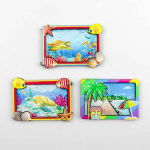 Logo personnalisé en gros Beach Island Massau Souvenir touristique 3D deux couches MDF <span class=keywords><strong>bois</strong></span> Ref aimant <span class=keywords><strong>de</strong></span> réfrigérateur - Product Image 3