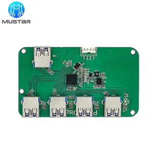 Mu Star Custom Printed Circuit Board 4 Layer PCB Board FR4 4oz Copper Thickness HASL Green Solder Masker PCB Assembly PCBA Servi