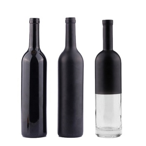 Bottiglia di Vino Vuota in Vetro <span class=keywords><strong>Nero</strong></span> Opaco Standard da 500ML <span class=keywords><strong>e</strong></span> 750ml in Vendita - Product Image 1