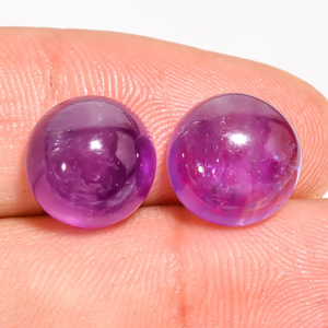 Colgante de Cabujón Redondo de Amatista Natural de Alta Calidad Premium, Piedras Preciosas Sueltas para Joyería, Tratamiento Pulido - Product Image 4