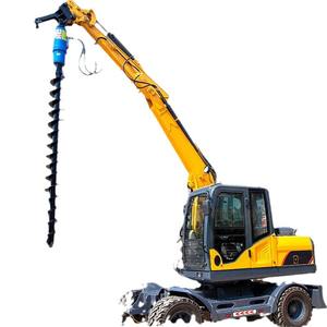 เครื่องเจาะแบบเกลียวสำหรับขุดและเปลี่ยนแปลงฐานรากด้วยลวดเหล็ก เครื่องเจาะฐานรากสำหรับงานโซลาร์เซลล์ - Product Image 5