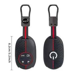 Étui de protection en silicone pour clé à 4 boutons, coque de protection pour <span class=keywords><strong>Fiat</strong></span> 500 500E 2020 2021 <span class=keywords><strong>2022</strong></span>, accessoires de style intérieur automobile - Product Image 6