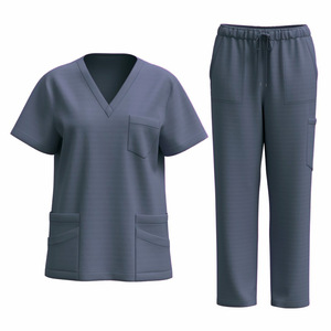 Uniformes Médicos al por Mayor para Hospitales y Clínicas Dentales, Ropa Quirúrgica para Doctores, Uniformes Médicos Unisex de Manga Corta, Conjuntos de Uniformes Médicos Elásticos Talla XL - Product Image 6