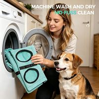 Hamac de toilettage pour animaux de compagnie avec support, design pliable, protection des articulations pour chats, polyester