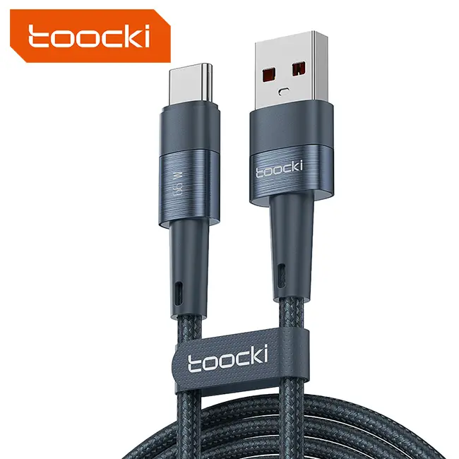 Toocki Mobile Phone 6A Charging Cable Fully compatibility USB-A to Type-C Fast Charger Data Cable For Huawei Xiaomi