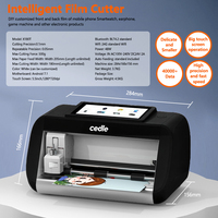 Máquina Cortadora de Película de Hidrogel TPU Portátil Pequeña, Protector de Pantalla, Plotter Inteligente para Cortar Películas con WiFi para Teléfono Móvil