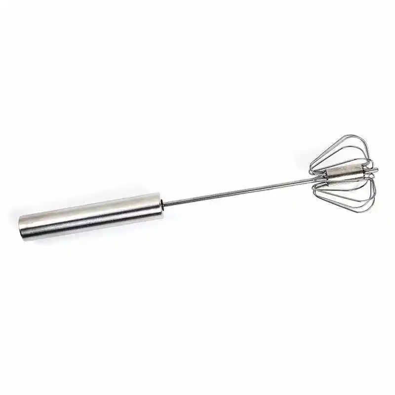 Thép không gỉ Whisk quay Máy xay sinh tố trộn trứng Beater 12 inch thép không gỉ bán tự động dây Whisk