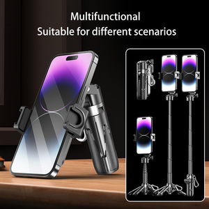 Tongsis Mini P15 Tripod 3 in 1 Penyangga Ponsel dengan <span class=keywords><strong>Remote</strong></span> Lepas untuk Vlog Tripod Multifungsi Teleskopik - Product Image 5