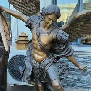 Esculturas de Jardim Personalizadas para Exterior - Esculturas em Bronze em Tamanho Real de Anjos e Demônios Ocidentais, Arte 3D Colecionável com Cores Personalizadas - Product Image 2