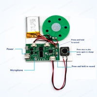 Module d'enregistrement vocal personnalisé PCB PCBA KRT XRT-0001 1 oz de cuivre pour carte de vœux et jouet, usine de Shenzhen, 15 ans d'expérience, plus de 20 ans de R&D